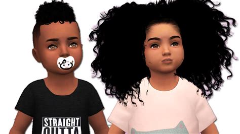 Curly Black Hair Cc Sims 4