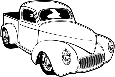 Hot Rod Clip Art | Cars coloring pages, Cool car drawings, Old school cars