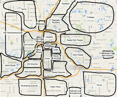 Map of Grand Rapids neighborhoods | DMS | Pinterest