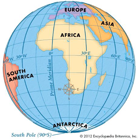 Equator And Prime Meridian Map