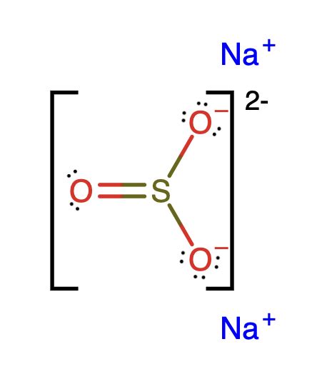 na2so3 lewis structure | Quizlet