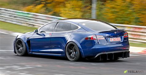 Tesla Model S Plaid hits Nürburgring in refreshed widebody with massive ...