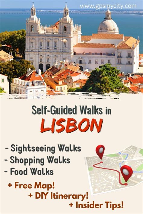 Lisbon Map, Lisbon Travel, Spain Travel, Walking Tour, Walking Map ...