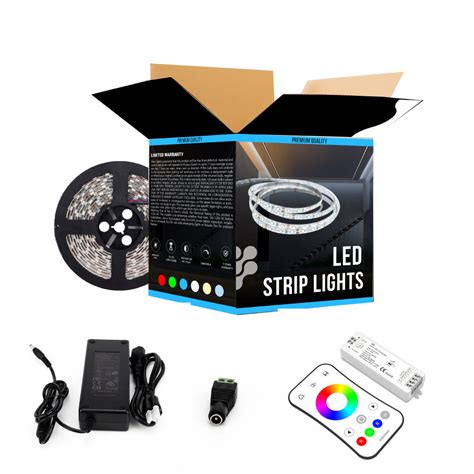 RGBW LED Strip Lights - 12V LED Tape Light w/ White - 366 Lumens/ft. w ...