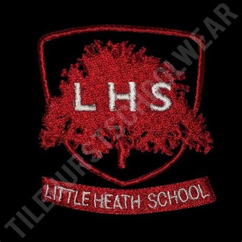 Little Heath School Jumper Red logo