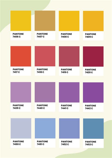 Red Pantone Color Chart in Illustrator, PDF - Download | Template.net