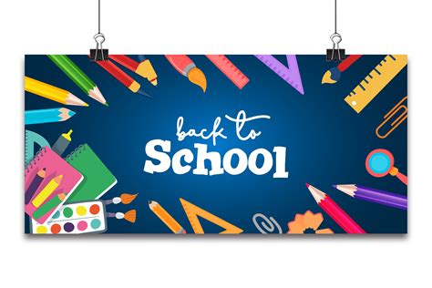 Back to School Banner Vector Background. Graphic by Ju Design ...