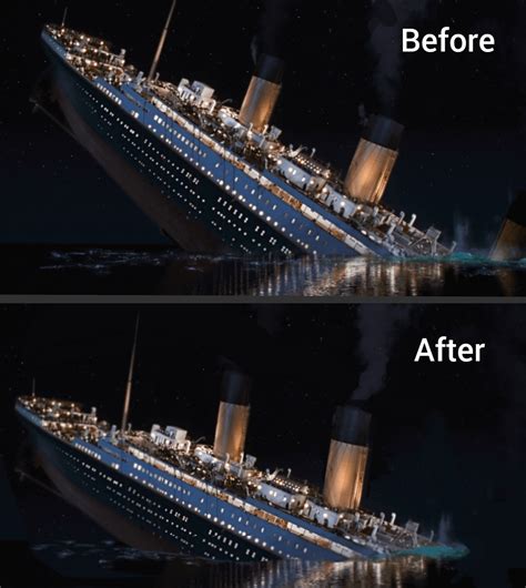 Sinking Titanic Animation