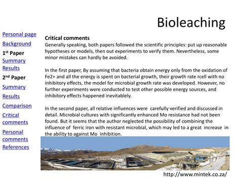 PPT - Bioleaching PowerPoint Presentation, free download - ID:2239029