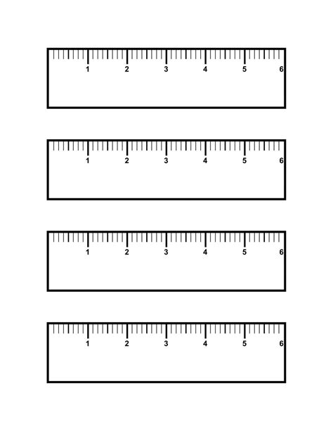 Blank Ruler Template For Kids | Printable Ruler, Ruler - Printable ...