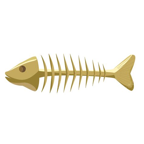 Vector Clip Art Of Fish Bone, Fish Bones, Bone, Fish PNG and Vector ...