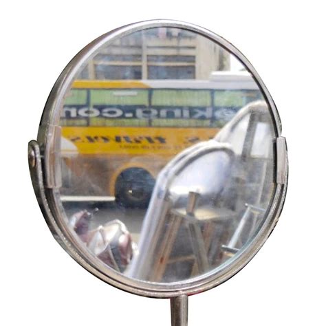 Glass Round Telescopic Cosmetic Wall Mirror, For Household at Rs 750 in ...