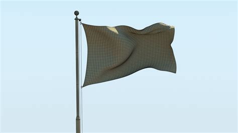 Animated Qatar Flag 3D model animated | CGTrader