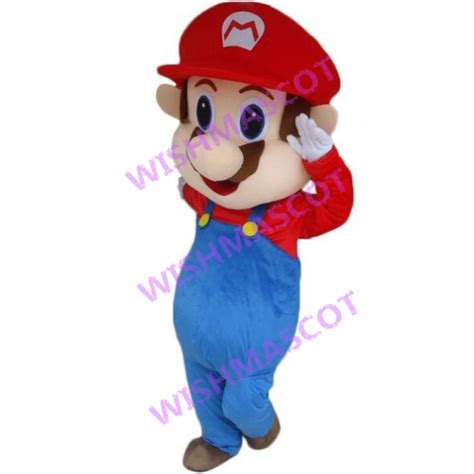 Bearded Mario Mascot Costume