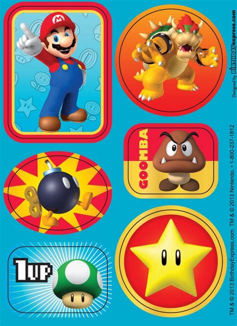 Super Mario Assorted Sticker Sheets (1 pc)