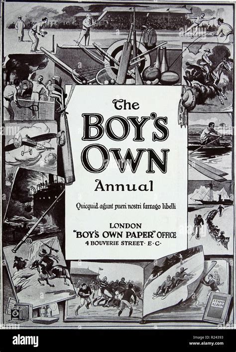 Title page of the 'Boy's own' album 1938 Stock Photo - Alamy