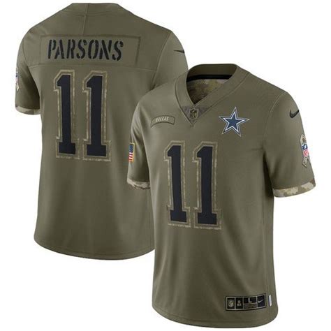 Cowboys Micah Parsons 2022 Salute To Service Limited Jersey – US Sports ...