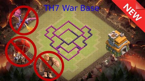 New Town Hall 7 War Base 2019 | Best TH7 War Base (COC) | Clash of ...