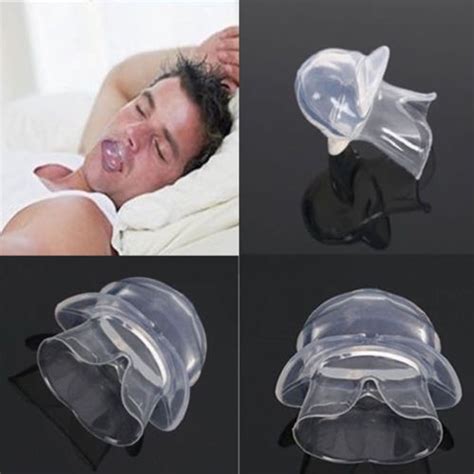 Silicone Anti Snoring Tongue Device Sleep Apnea Aid Stop Snore Stopper ...