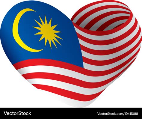 Malaysia flag Royalty Free Vector Image - VectorStock