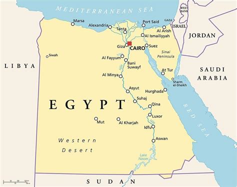 Map Of Nile River - Nile River Map - EZ TOUR EGYPT