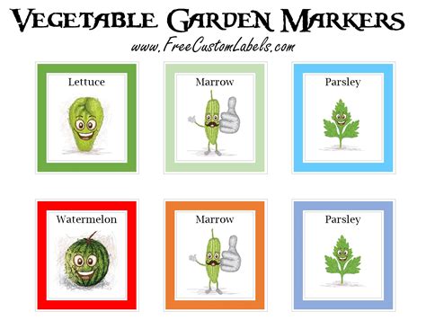 Free Printable Vegetable Labels - Printable Word Searches