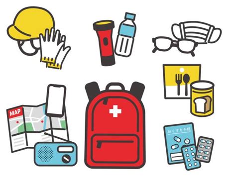 170+ Emergency Preparedness Kit Stock Illustrations, Royalty-Free ...