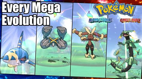 Pokemon omega ruby and alpha sapphire mega evolutions - kwvica