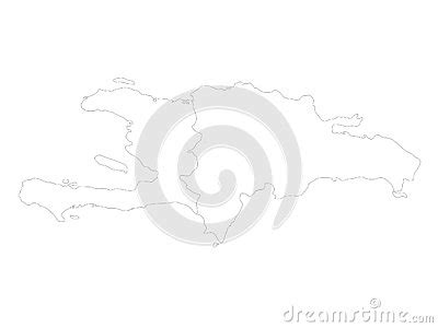 Haiti And Dominican Republic Map Cartoon Vector | CartoonDealer.com ...