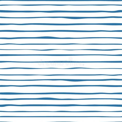 Navy Blue Stripes Seamless Pattern. Hand Drawn Striped Wallpaper Stock ...