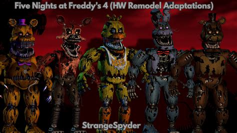 ArtStation - Five Nights at Freddy's 4 Nightmare Animatronics (HW ...