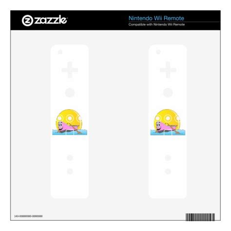 Pink Row Boat Cartoon Nintendo Wii Remote Skins | Zazzle