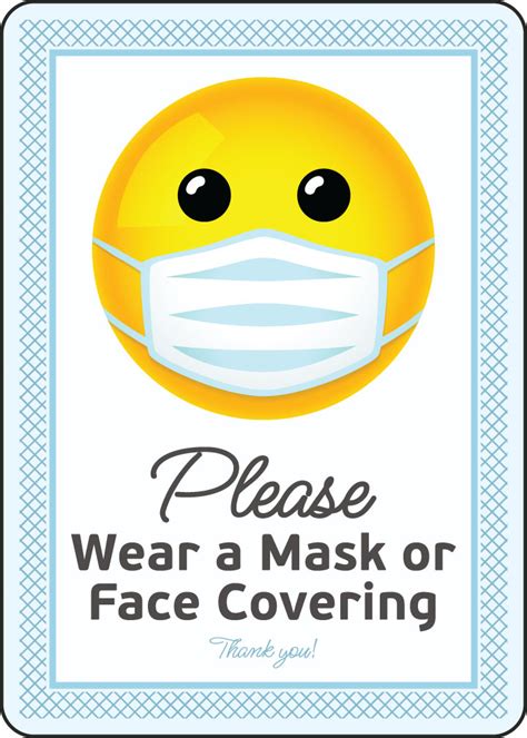 Please Wear a Mask or Face Covering Sign — D6162 by SafetySign.com