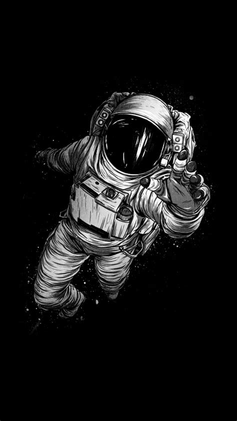 Dark Astronaut Wallpaper