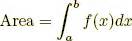 Mathwords: Area under a Curve