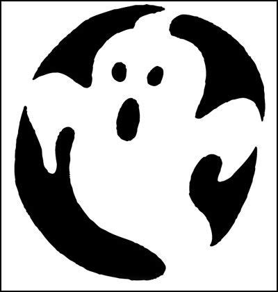 Ghost Pumpkin Carving Stencils