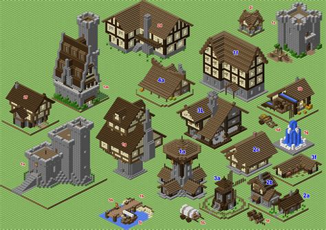 Minecraft Medieval Schematics Buildings