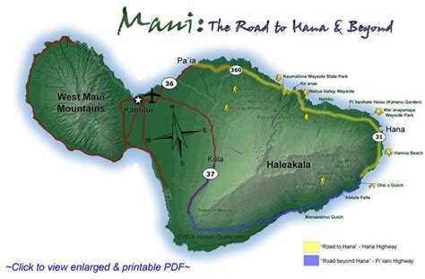 Road to Hana Map