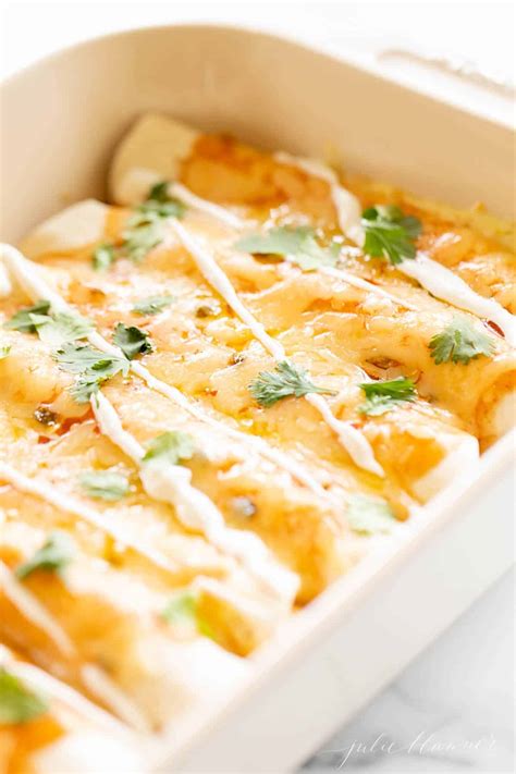 Three Ingredient Cheese Enchiladas | Julie Blanner