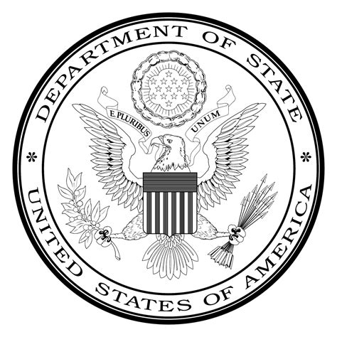 US Department of State Logo Black and White (1) – Brands Logos