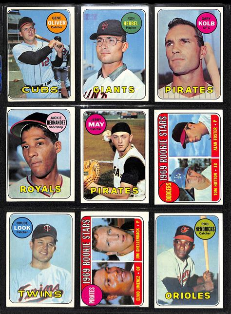 Lot Detail - Lot of (80) 1969 Topps Baseball Cards with Rod Carew