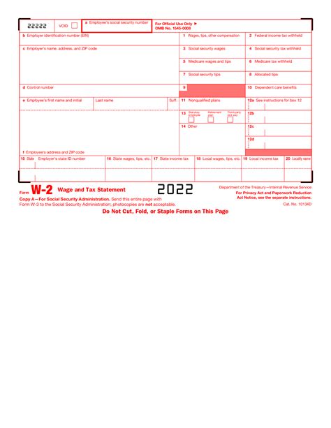 2022 W2 Free Fillable & Printable W 2 Form - Fillable Form 2024