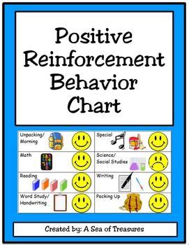 Positive Reinforcement Behavior Chart | Positive reinforcement ...