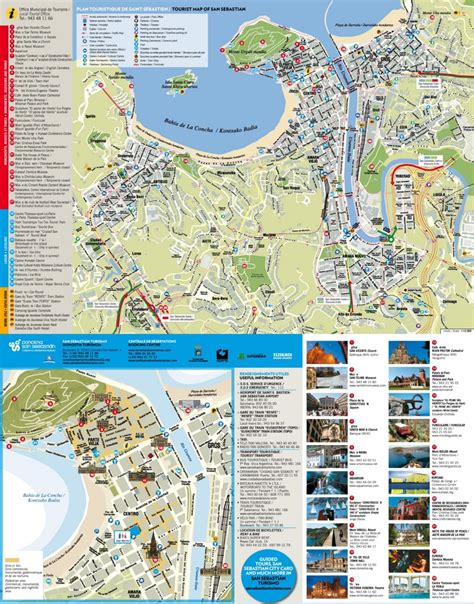 San Sebastián tourist attractions map - Ontheworldmap.com