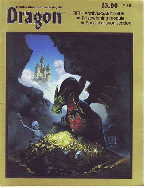 Dragon #50 | Dungeons and dragons, Fantasy book covers, Dragon