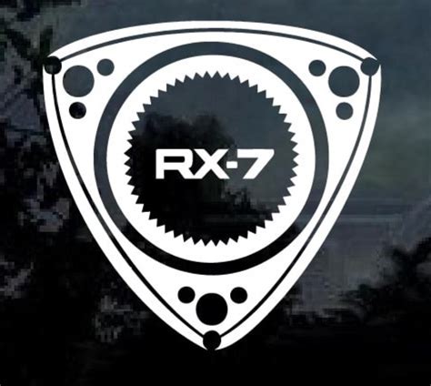 Rotary Engine Rx7 Rx-7 Window Decal Sticker | Custom Made In the USA ...