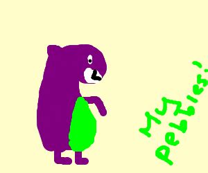 BARNEY! My pebbles! - Drawception