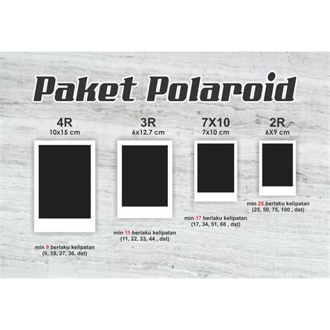 Ukuran Ukuran Cetak Foto Polaroid Adalah Kode Konfirmasi - IMAGESEE