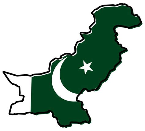 Pakistan Map Outline Drawing Illustrations Royalty Free Vector | Images ...