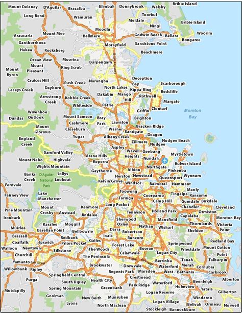 Map of Brisbane, Australia - GIS Geography